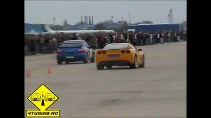 Corvette C6 vs Subaru Impreza Wrx Sti