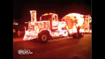 Christmas Concrete Truck 