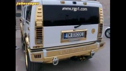 Hummer 2 с позлатени елементи