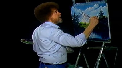 S12 Радостта на живописта с Bob Ross E02 - планинско отражение ღобучение в рисуване, живописღ