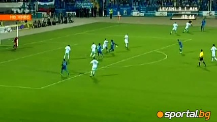 Левски 2 - 1 Аик (общ резултат 2 - 1 за Левски)