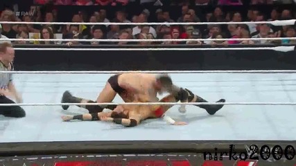 King Barret vs Zack Ryder:raw 03 August 2015/първична сила 3 Август 2015