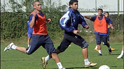 Калисте след първата си тренировка с Левски