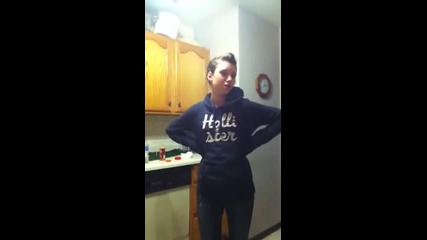 Girl beats the cinnamon challenge