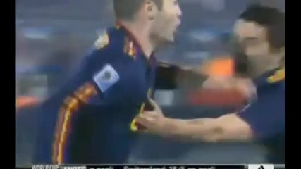 Spain 2 - 1 Chile All goals 