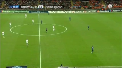 Inter Mailand - Werder Bremen 4 0! [09 29 10] Champions League