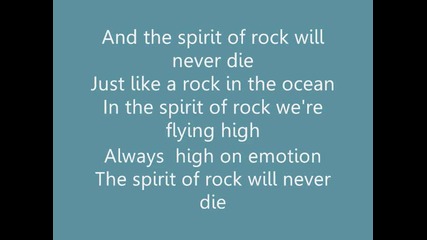 Scorpions - Spirit of rock +text