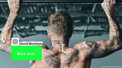 David Beckham's shirtless gym pic wows Victoria & even Sergio Ramos
