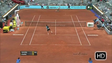 Nadal vs Paire - Madrid 2013!