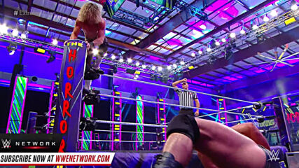 Dolph Ziggler crashes Drew McIntyre through a table: The Horror Show at WWE Extreme Rules (WWE Network Exclusive)