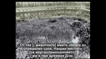 Отзовавам Tи се о, Аллах, отзовавам Ти се Отзовавам Tи се, нама друг Бог освен Теб!