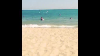 Andrea on the beach 2013