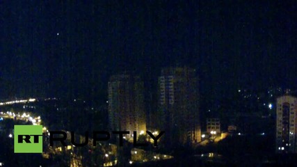 Ukraine: Explosive projectiles rain down on Donetsk amid ceasefire