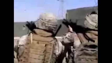 Американски пехотинци в сражение - Ирак
