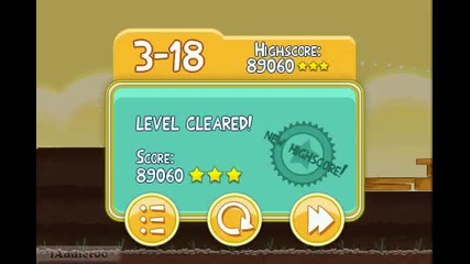 Angry Birds (level 3-18) 3 Stars
