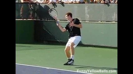 форхенди на Andy Murray забавен каданс 