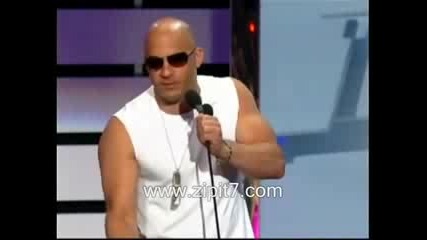 Vin Diesel Billboard Latin Music 2009 Presenting Don Omar