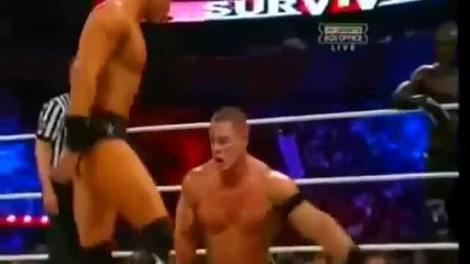 Wwe survivor series 2011 The Rock and John Cena vs The Miz & R-truth