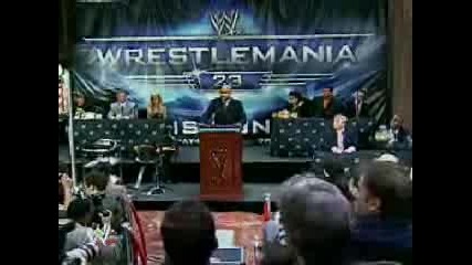 Wrestlemania 23 Press Conference 4/4