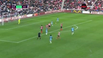 Съндърланд - Манчестър Сити 0:1 /първо полувреме/