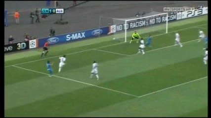 Champions League 2010/11 Play - offs Zenit vs A. J. Auxerre 