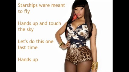 Nicki Minaj - Starships Lyrics On Screen