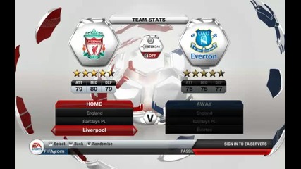 Fifa 13 Gameplay ( Full Mach ) Liverpool vs Everton