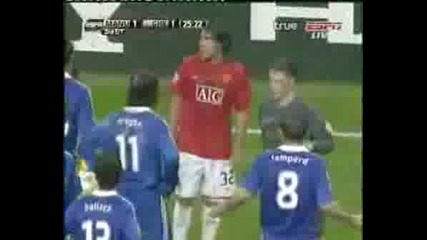 Manchester Vs Chelsea Drogba Red Card