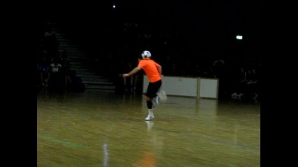 Billy Wingrove freestyling at British College Nationals