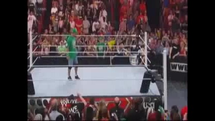Брок Леснар се завърна и разби Джон Сина - Wwe Raw - 02.04.2012