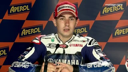 Jorge Lorenzo interview after the Catalunya Gp