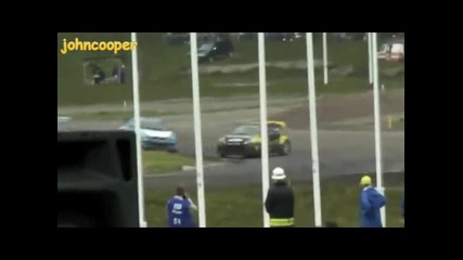 Tanner Foust Rallycross Sweden 2010 