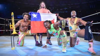 AJ Styles and The New Day celebrate in Santiago, Chile