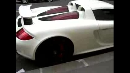 White Porsche Carrera Gt