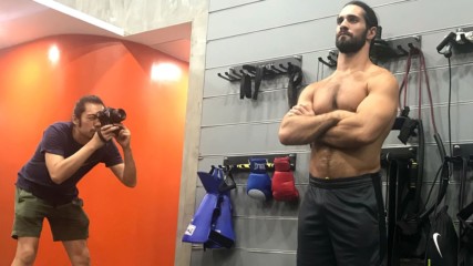 Seth Rollins does a photo shoot in Shanghai