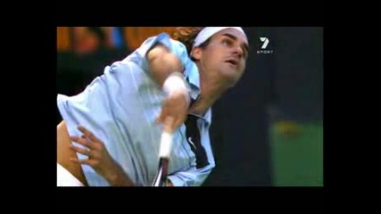 Federer - Плосък Сервис На Забавен Кадър