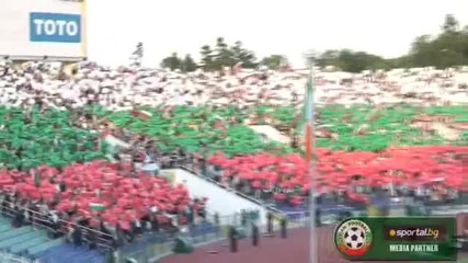 Българино Гледай ! 40 000 пеят химна на мача су Ейре 06.06.09г