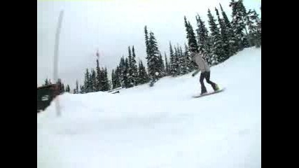 Fun In The Fog - Snowboarding