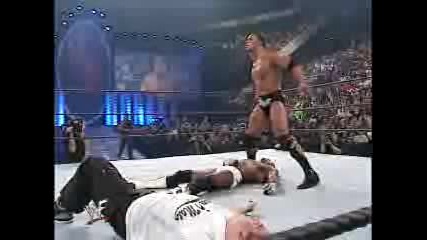 Unforgiven 2001 - Booker T & Shane Mcmahon vs The Rock ( Wcw Championship) 