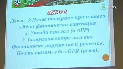 Брифинг на Съдийската комисия към БФС за употребата на ВАР в България