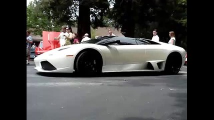 White Lamborghini Murcielago Lp640 Roadster