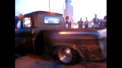 Rad Rod Custom Truck with Flaming Exhaust