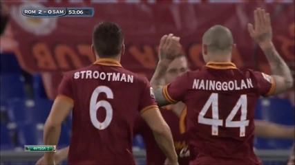 Roma vs Sampdoria 3-0 Carlo Zampa