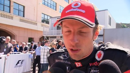 Button - Round 6 Monaco 2011 [ катастрофите на Серхио Перес и Розберг]