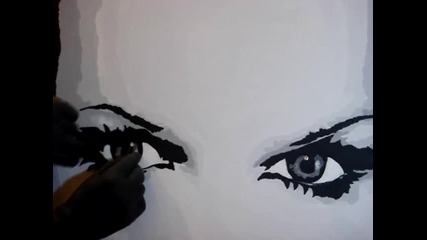 No Name рисува Азис с кръвта си!