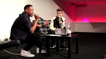 Justin Bieber Q&a with Reggie Yates in London