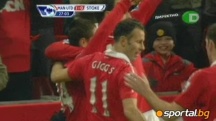 Манчестър Юнайтед 2 : 1 Стоук Сити Всички Голове