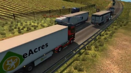 Euro truck simulator 2 Multiplayer #5 На колегата му се лети :d