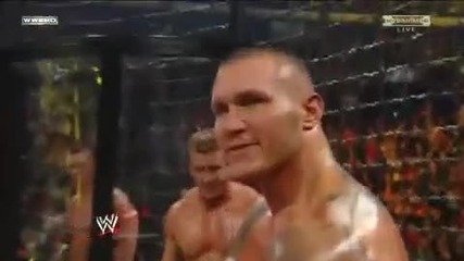 Randy Orton ddt on Hhh