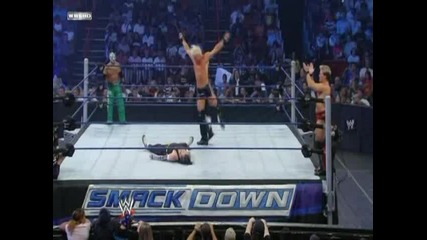 Smackdown 2009/07/17 Jeff Hardy and Rey Mysterio vs Dolph Ziegler and Chris Jericho 1/2